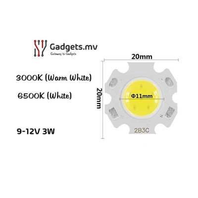 3W COB LED Chip - 2B3C
