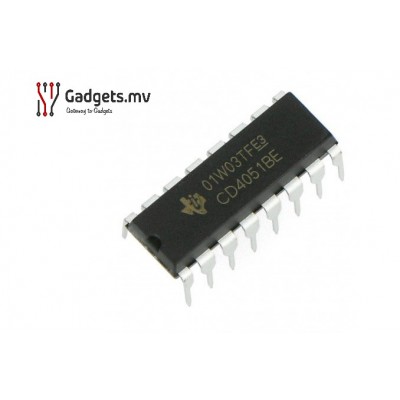 CD4051 - Single 8-Channel Analog Multiplexer / Demultiplexer