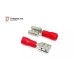 Insulated Crimp Female Lug - FDD1.25-250 (Red)