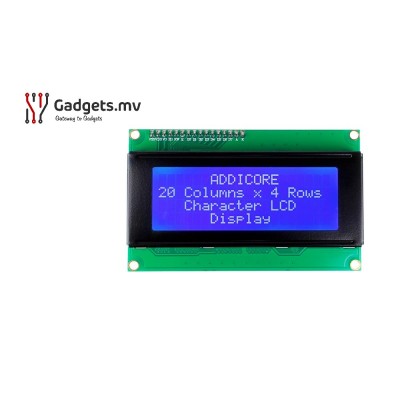 20x4 Character LCD Display Module - Blue Backlight