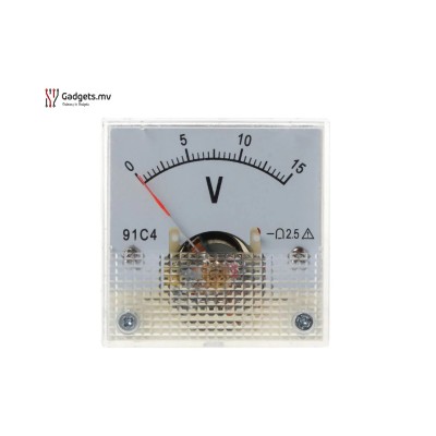 0-15V DC Analog Voltmeter