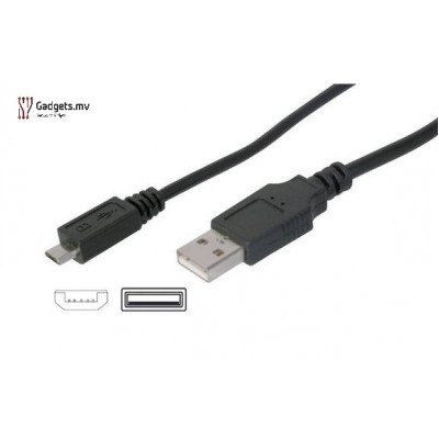 0.8M USB 2.0  Cable - Black (USB-A to USB Micro-B)