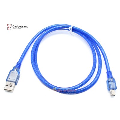 1M USB Cable for Arduino Nano (Type-A to Mini-B)
