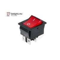 On/Off Rocker Switch (4P KCD-4 With Red-Light)